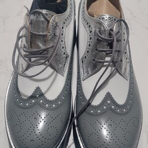 The Office of Angela Scott Miss Lucy Wing-Tip Platform Oxfords Sz 9.5 US
